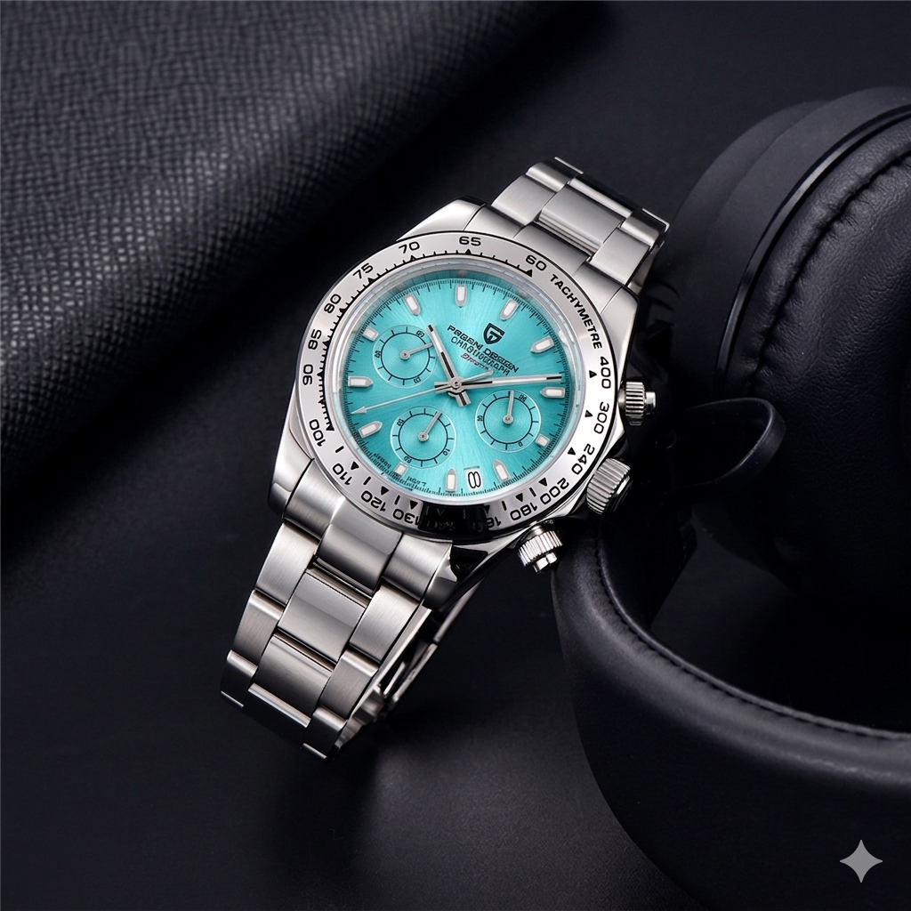Pagani Design Man Fashion Automatic Quartz Movement Watch Stainless Steel Waterproof Steel Band Man Watch
