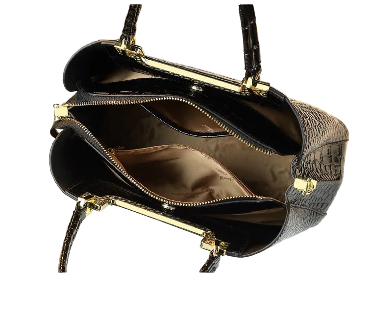 Luxe handtas voor dames, grote capaciteit, PU-ritssluiting, schoudertas voor dames, modieuze crossbodytas voor dames