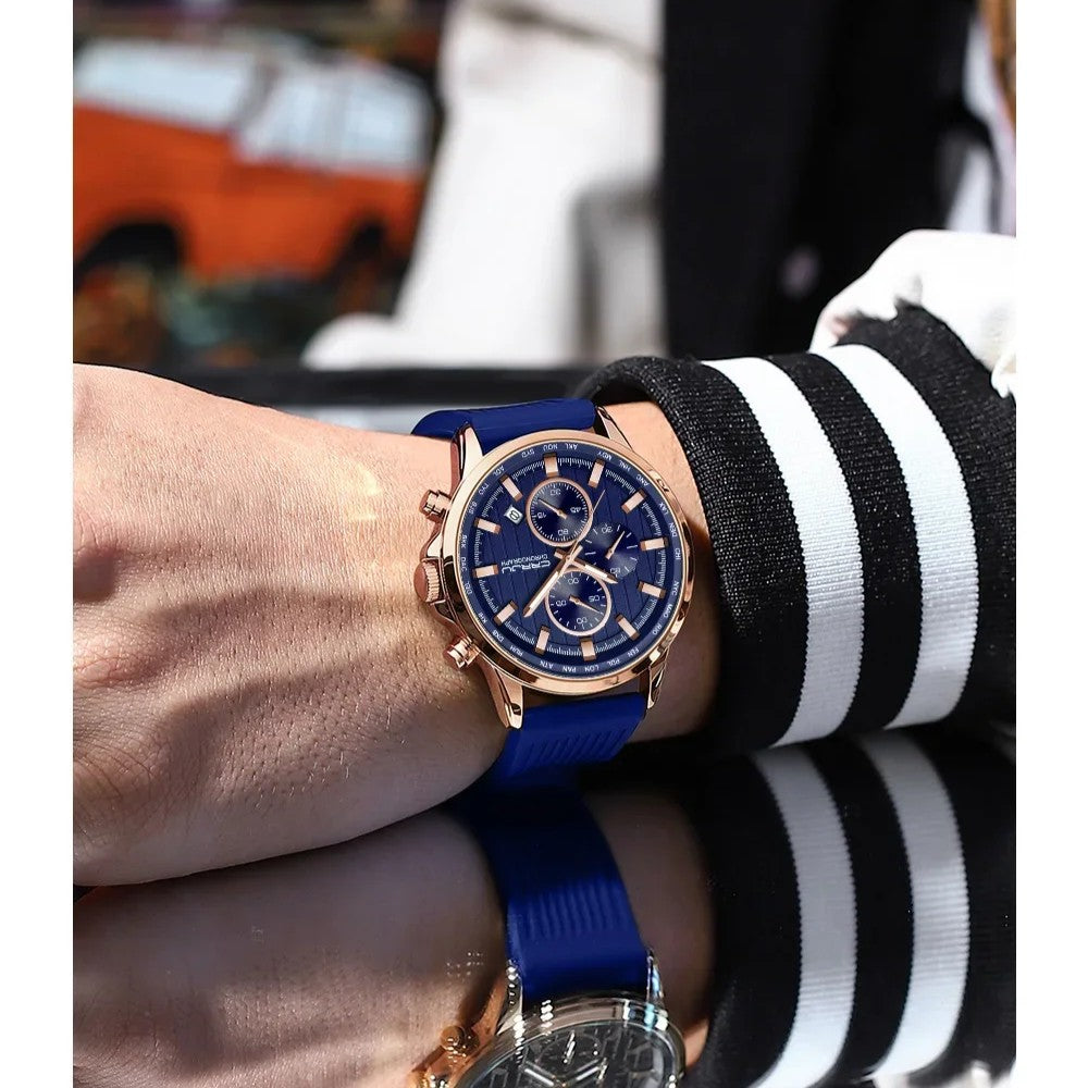 CRRJU 2315 Man Sports Silicon Band Casual Wristwatch - Acquisti Online