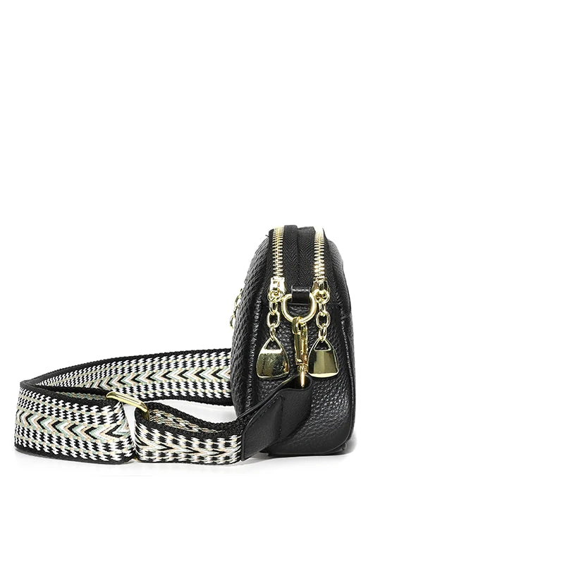Dames schoudertas van koeienleer, krokodillenleer, luxe dames crossbody tas met grote capaciteit