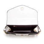 Women's Pearl Shoulder Crossbody Small Handbag Large Capacity PU Leather Shoulder Bag Women Square Clutch Handbag