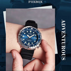 Orologio da polso al quarzo sportivo da uomo con cinturino in silicone, impermeabile