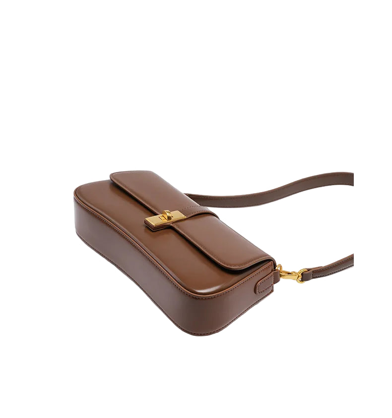 Dames schoudertas originele leren grote capaciteit crossbody tas geavanceerde textuur Wild Baguette oksel damestas