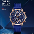 CRRJU 2315 Man Sports Silicon Band Casual Wristwatch - Acquisti Online