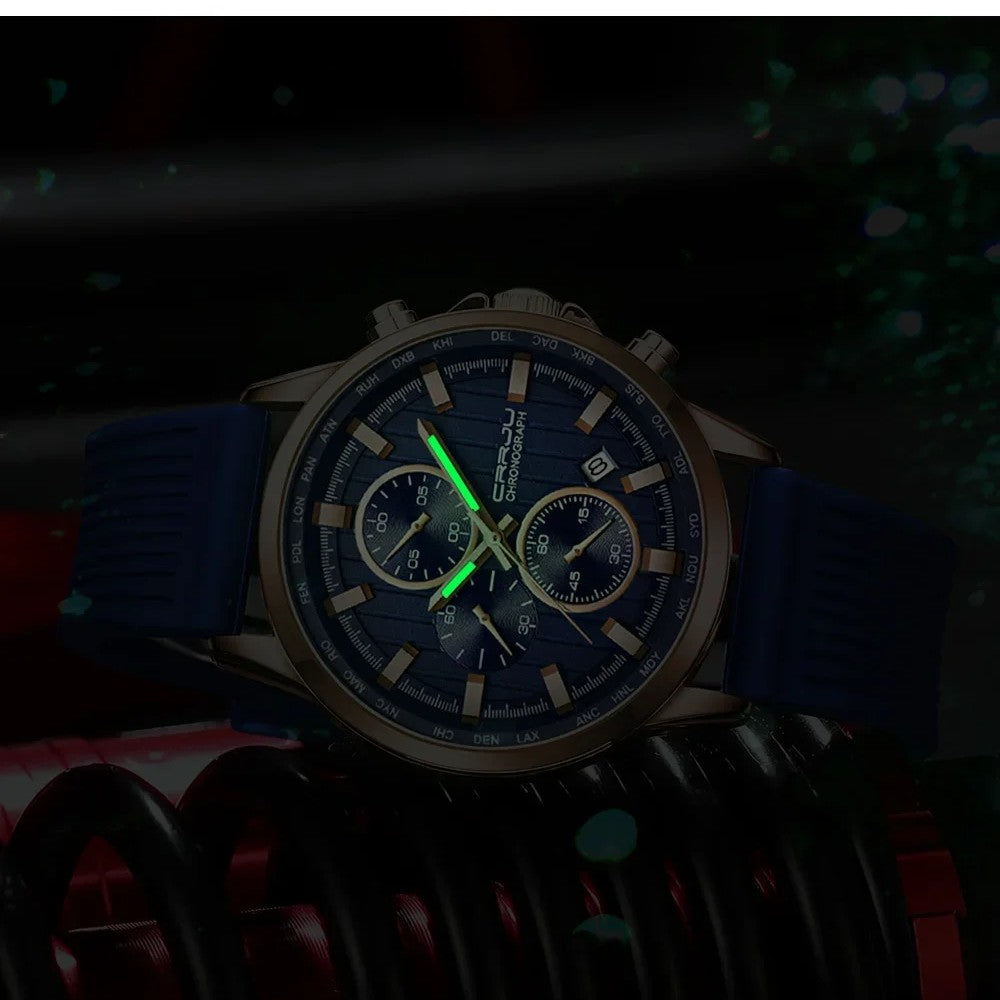 CRRJU 2315 Man Sports Silicon Band Casual Wristwatch - Acquisti Online