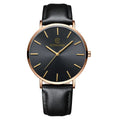2025 Modieus luxe dames quartzhorloge in zakelijke stijl Blu-ray quartz roestvrij staal leren band quartzhorloge