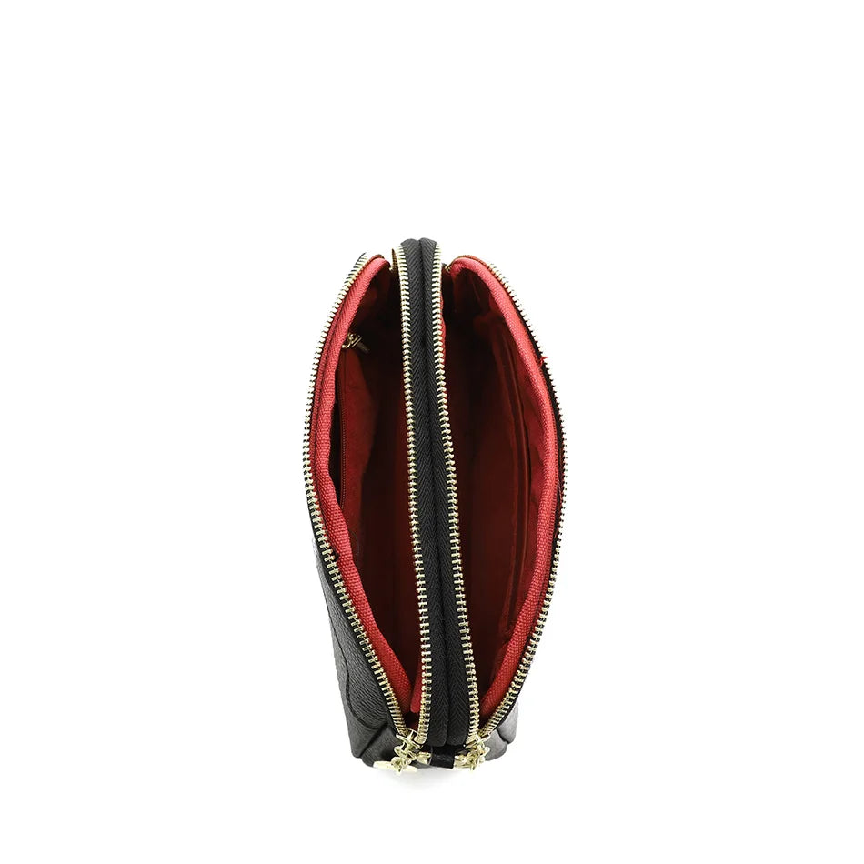 Dames schoudertas van koeienleer, krokodillenleer, luxe dames crossbody tas met grote capaciteit