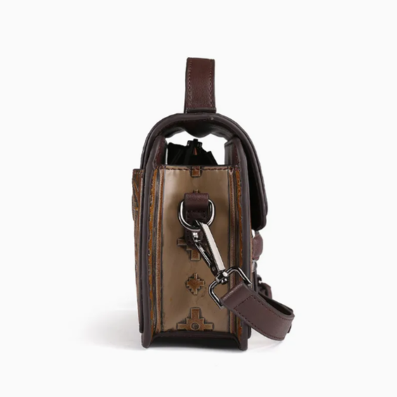 Handtas voor dames, multi-pocket crossbody, schoudertas met grote capaciteit, modieuze handbeschilderde schoudertas voor dames