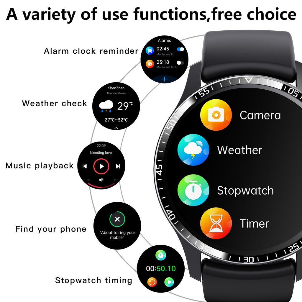 F207 Smart Watch 1.35-Inch Narrow Edge Screen Man Bluetooth Smartwatch - Acquisti Online