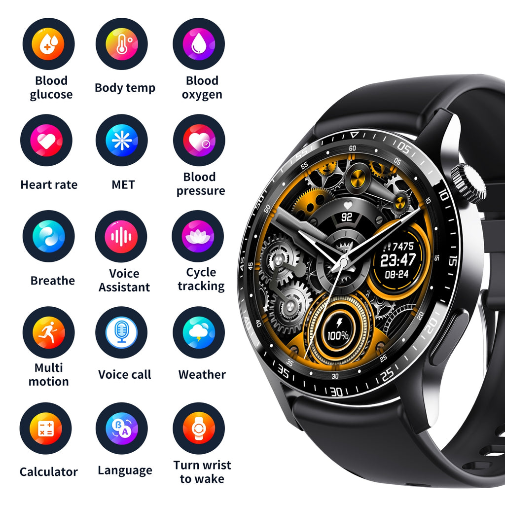 F207 Smart Watch 1.35-Inch Narrow Edge Screen Man Bluetooth Smartwatch - Acquisti Online