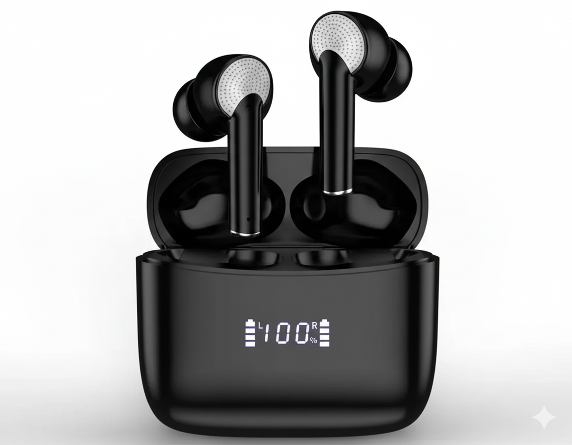 J8 PRO TWS Earbuds In-ear Touch Control Bluetooth Mini Earphones Music Stereo Digital Display in-ear Wireless Earbuds