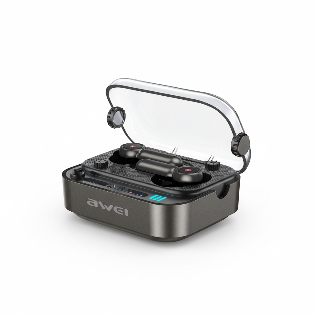 Awei T58 TWS Wireless Headphone In-Ear Earbuds Wireless Earbuds Voice Wake Up Wireless Gaming Wireless Earbuds