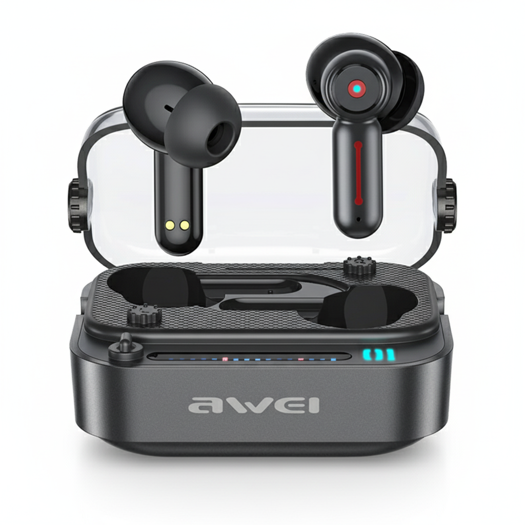 Awei T58 TWS Wireless Headphone In-Ear Earbuds Wireless Earbuds Voice Wake Up Wireless Gaming Wireless Earbuds