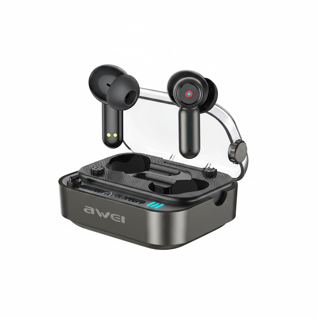 Awei T58 TWS Wireless Headphone In-Ear Earbuds Wireless Earbuds Voice Wake Up Wireless Gaming Wireless Earbuds
