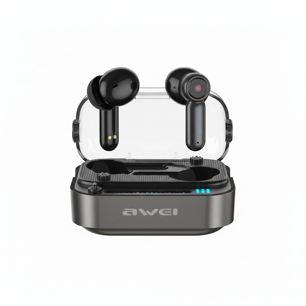 Awei T58 TWS Wireless Headphone In-Ear Earbuds Wireless Earbuds Voice Wake Up Wireless Gaming Wireless Earbuds