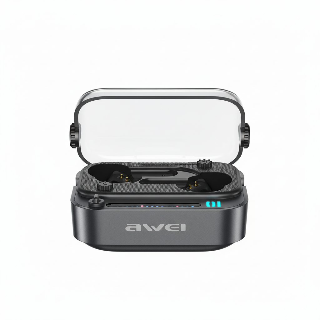 Awei T58 TWS Wireless Headphone In-Ear Earbuds Wireless Earbuds Voice Wake Up Wireless Gaming Wireless Earbuds