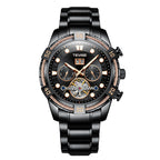 Tevise Men's Watches Mechanical Movement Waterproof Steel Band Multi-function Men's Watch
