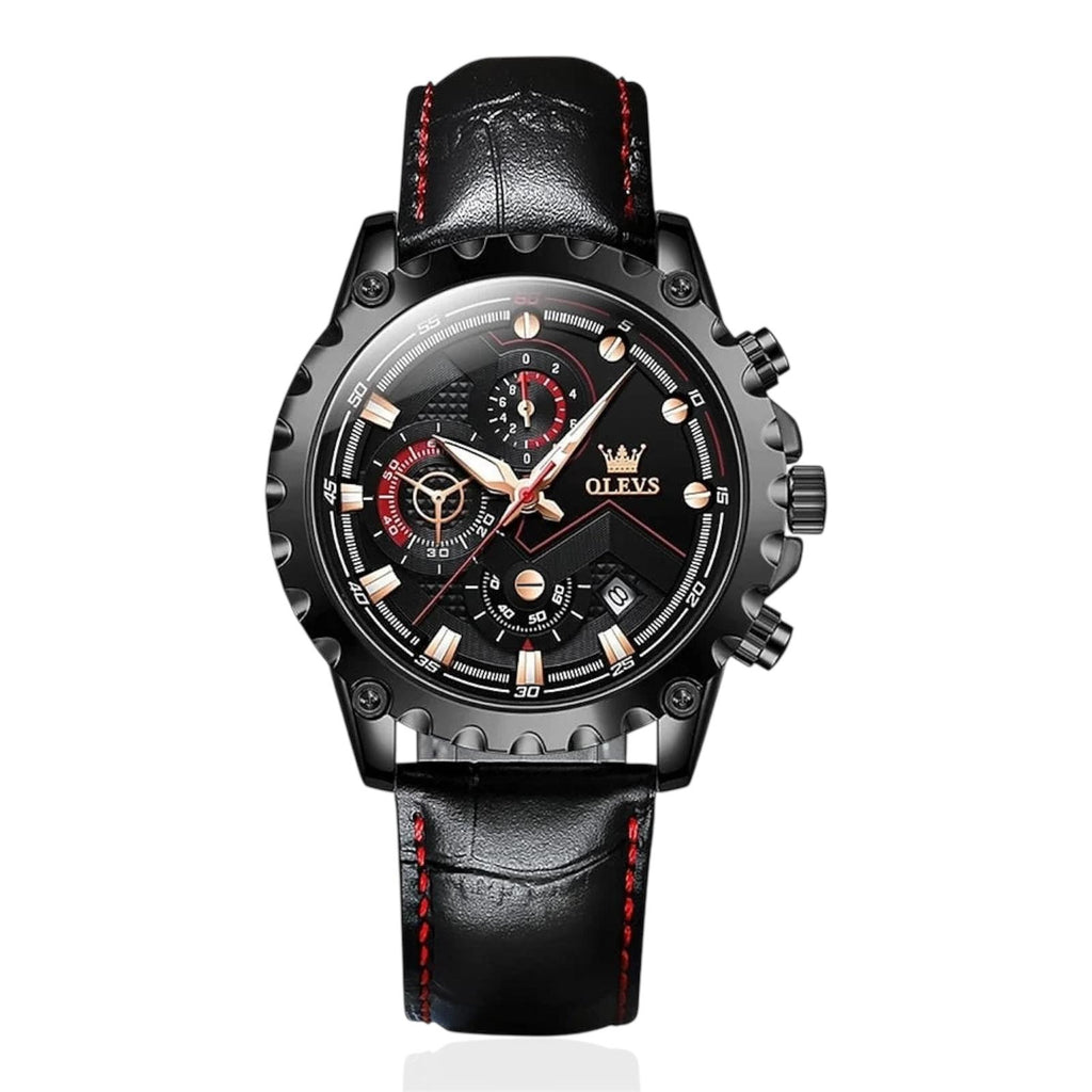 Olevs 2873 New Luxury Sports Quartz Watch Men Waterproof 3 Time Analog Watch Casual Wristwatches