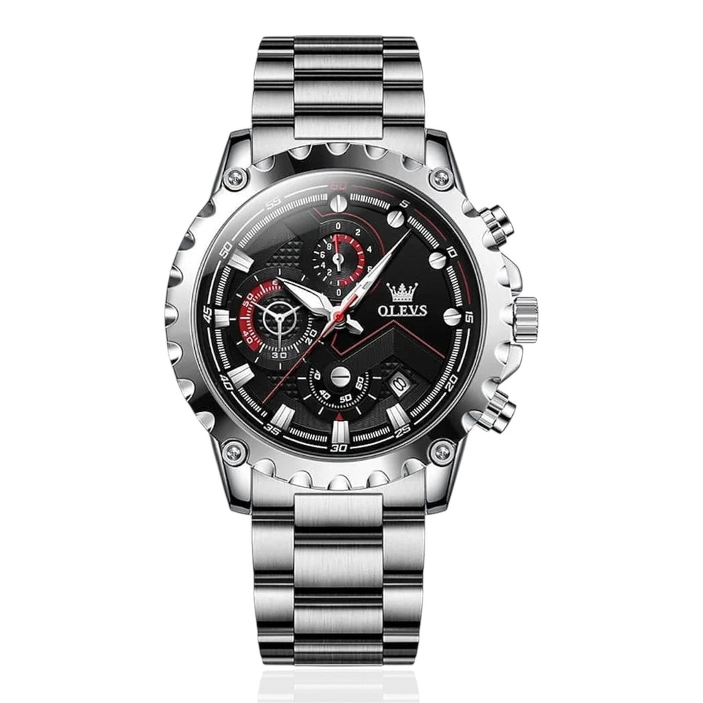 Olevs 2873 New Luxury Sports Quartz Watch Men Waterproof 3 Time Analog Watch Casual Wristwatches