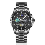 BINBOND Men's Quartz Watches Waterproof Date Luminous Small Three Pin Fashion Business Men's Watches
