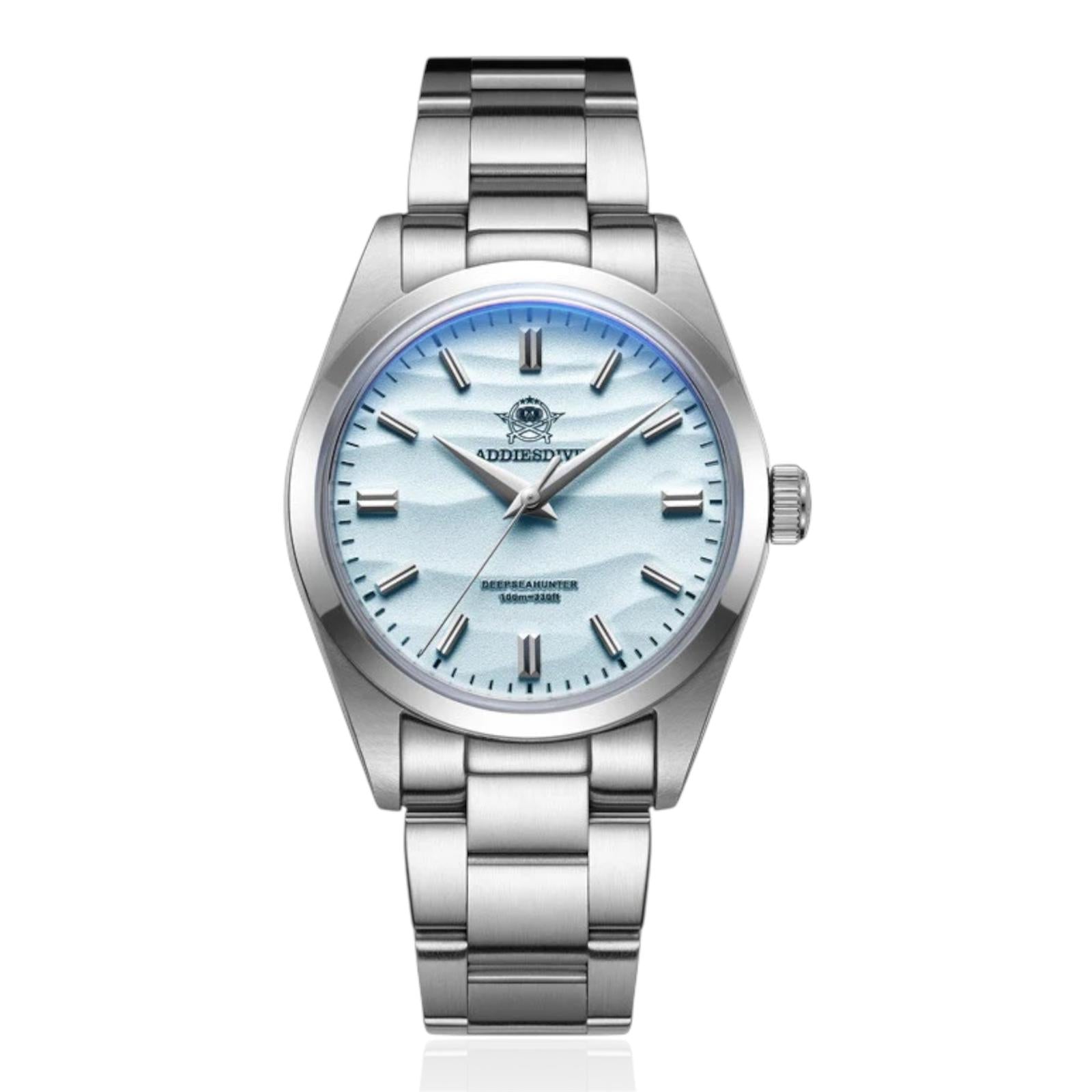 ADDIESDIVE AD2030 Luxury Quartz Watch 10Bar Steel Diving Wristwatch Bubble Mirror Pot Cover Glass Sports Men's Watches