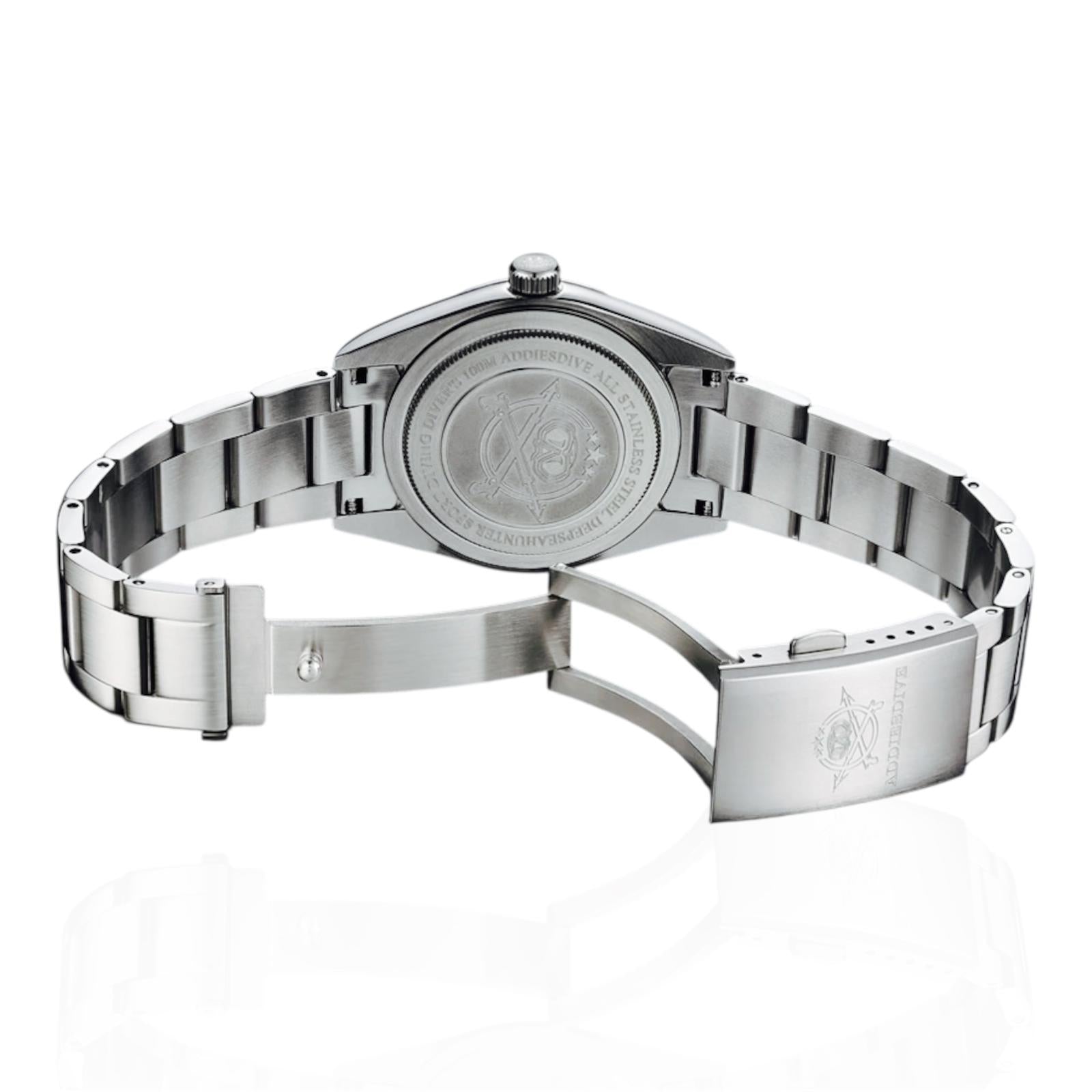 ADDIESDIVE AD2030 Luxury Quartz Watch 10Bar Steel Diving Wristwatch Bubble Mirror Pot Cover Glass Sports Men's Watches