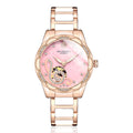Mode Luxe Dames Automatisch Mechanisch Horloge Dameshorloges Strass Gemaakt Keramiek Roestvrij Staal Automatisch Opwindend Polshorloge