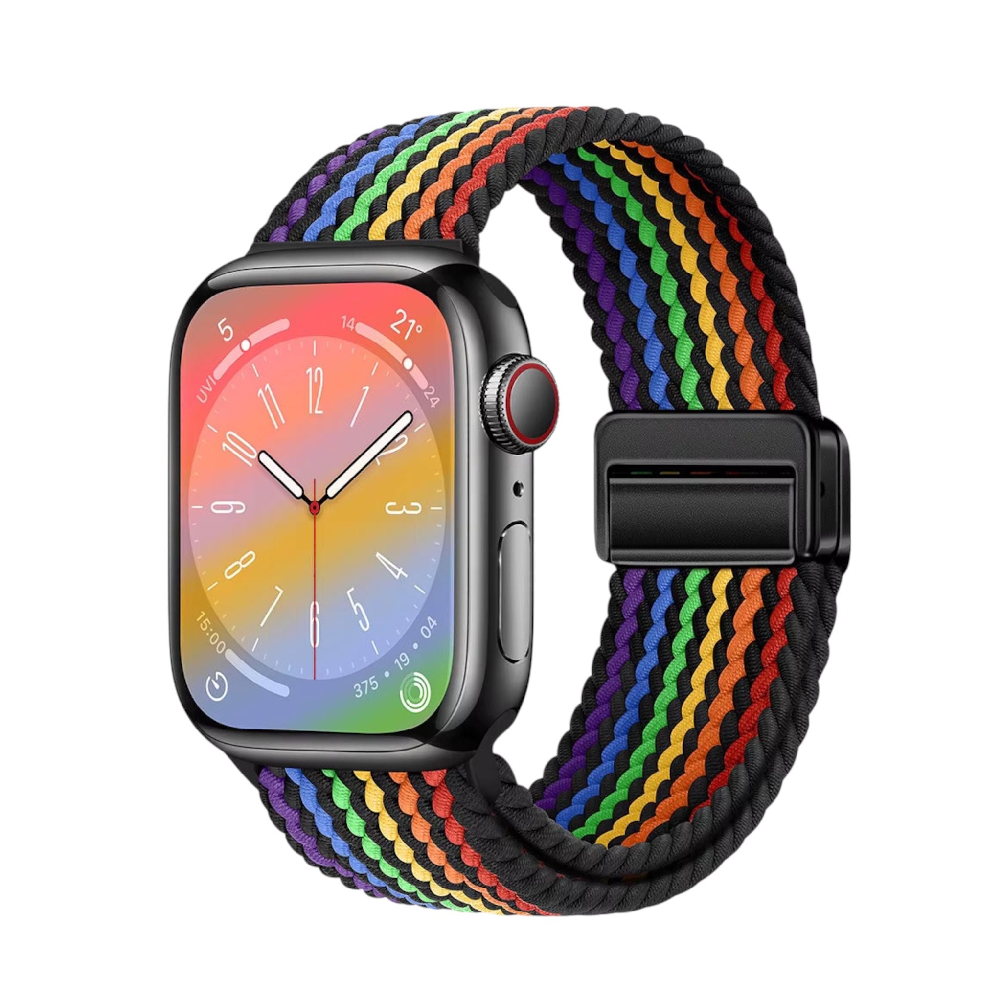 Smart Apple Watch Band Braided Solo Loop Band Magnetic Buckle Band MultiFunction Sports Mode iWatch - Acquisti Online