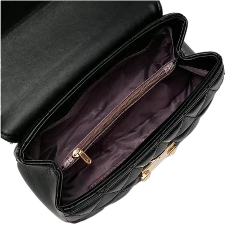 Women Small Fragrance Messenger Bag Mini Crossbody Tote Bag Genuine Leather Single Shoulder Strap Women Bag