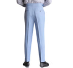 Men's Fashionable Casual High-waisted Men's Non-ironing Elastic Hanging Pants Naples Solid Color Men's Casual Pants