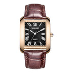 Chenxi Fashion Quartz Movement Square Fashion Couple Casual Leather Belt Watch - Acquisti Online