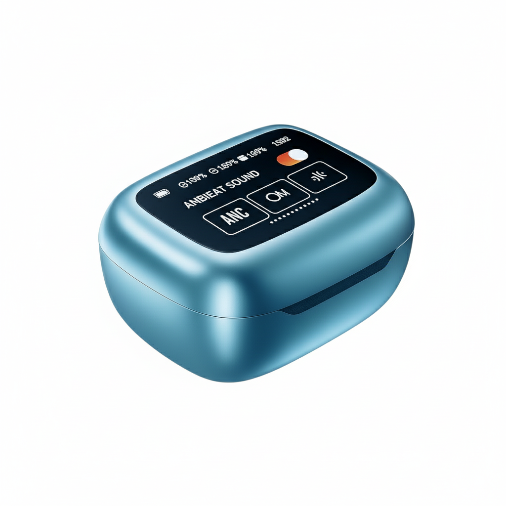 Live Beam 3 Wireless Headphones Earbuds with Multiple functions Mode ENC Touch Screen Display Wireless Bluerooth Earbuds