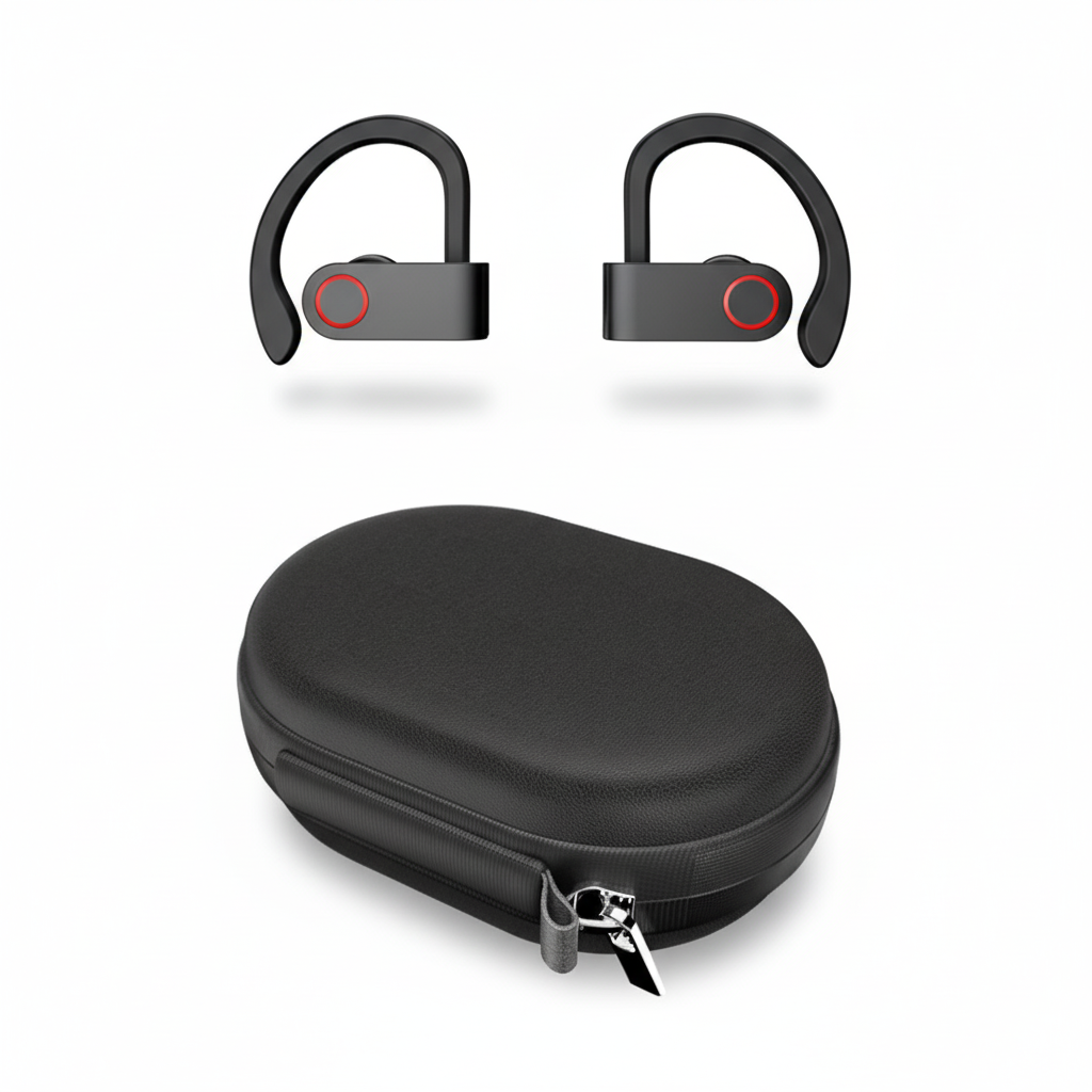 TWS A9 Wireless Bluetooth Earphone Over Ear Earbuds Noise Cancelling 9D Stereo Headphone WIreless Bluetooth Earphone