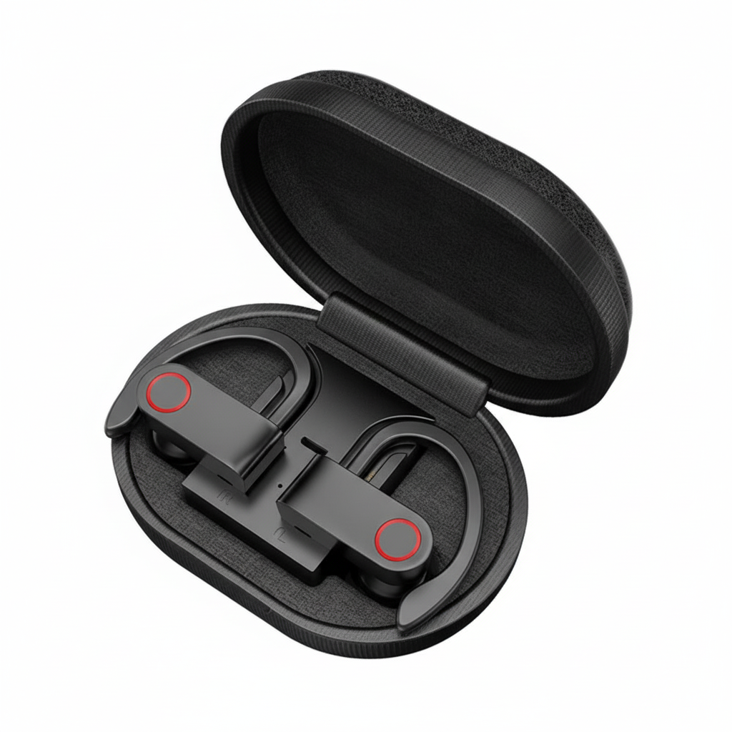 TWS A9 Wireless Bluetooth Earphone Over Ear Earbuds Noise Cancelling 9D Stereo Headphone WIreless Bluetooth Earphone