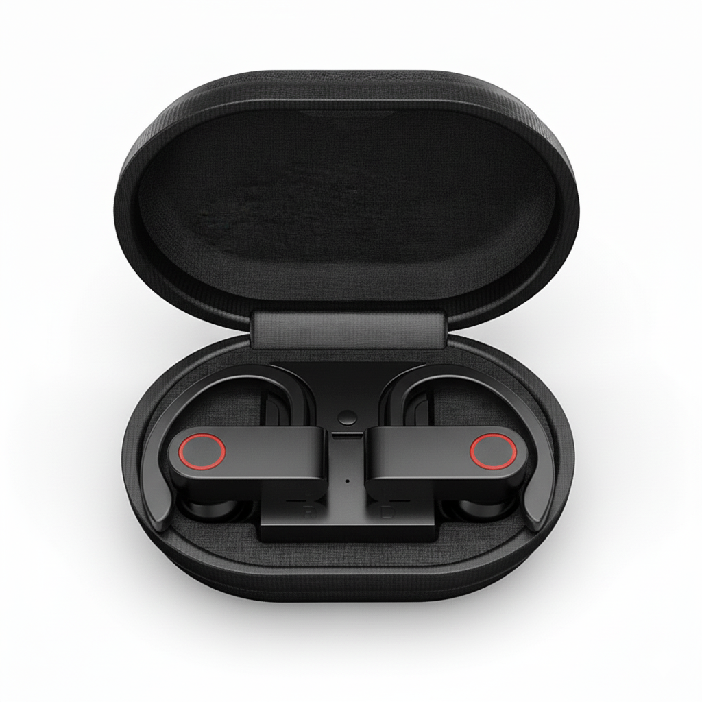 TWS A9 Wireless Bluetooth Earphone Over Ear Earbuds Noise Cancelling 9D Stereo Headphone WIreless Bluetooth Earphone