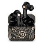 TS-100 HiFi Stereo Bass In-Ear Headphone Wireless 5.0 TWS Graffiti Earbuds LED Battery Indicator Wireless Headphone