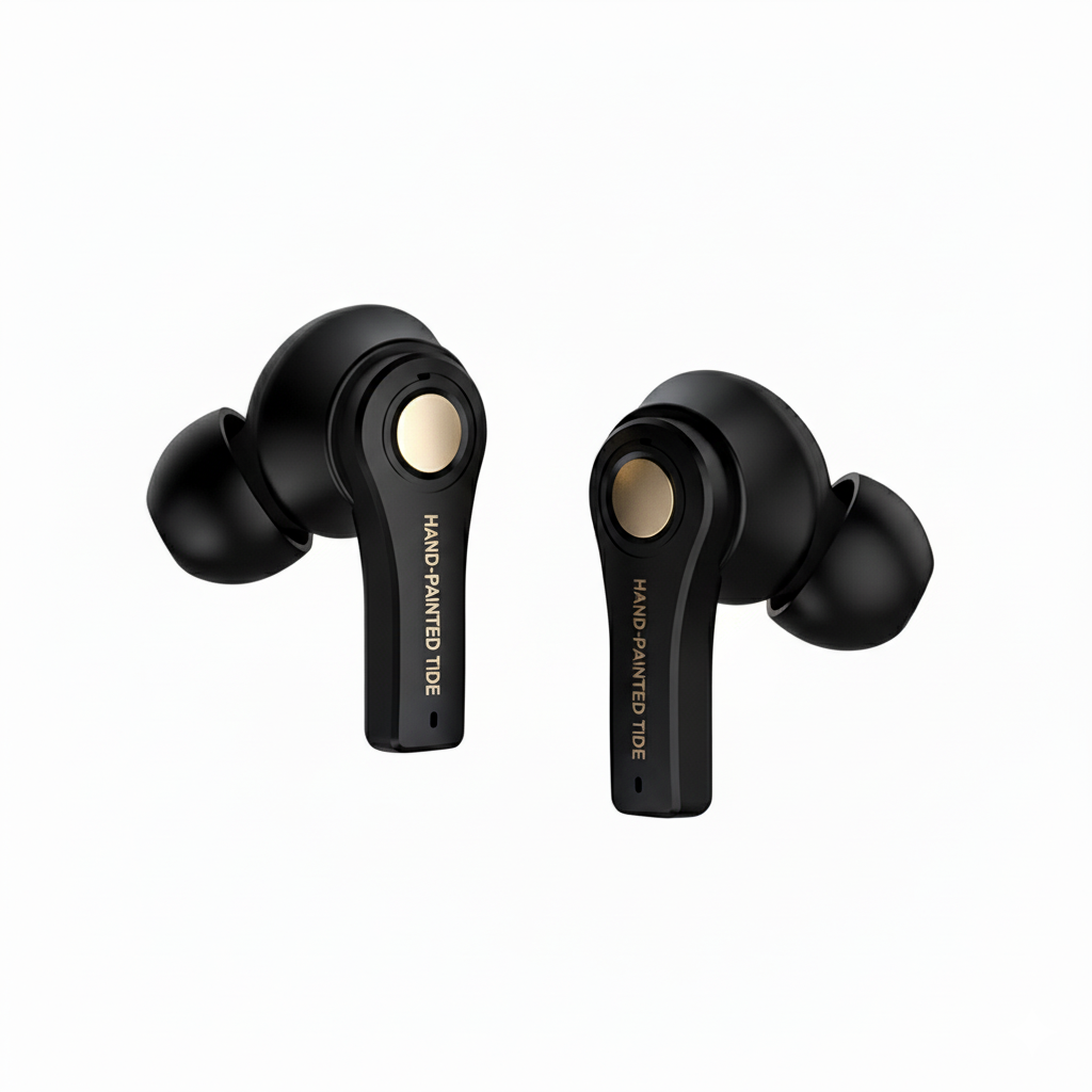 TS-100 HiFi Stereo Bass In-Ear Headphone Wireless 5.0 TWS Graffiti Earbuds LED Battery Indicator Wireless Headphone