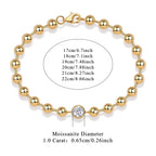 Women's Luxury Bracelet Moissanite Diamond S925 Sterling Silver 18K Gold Plated Chain Bracelet Glittering Design Bracelet
