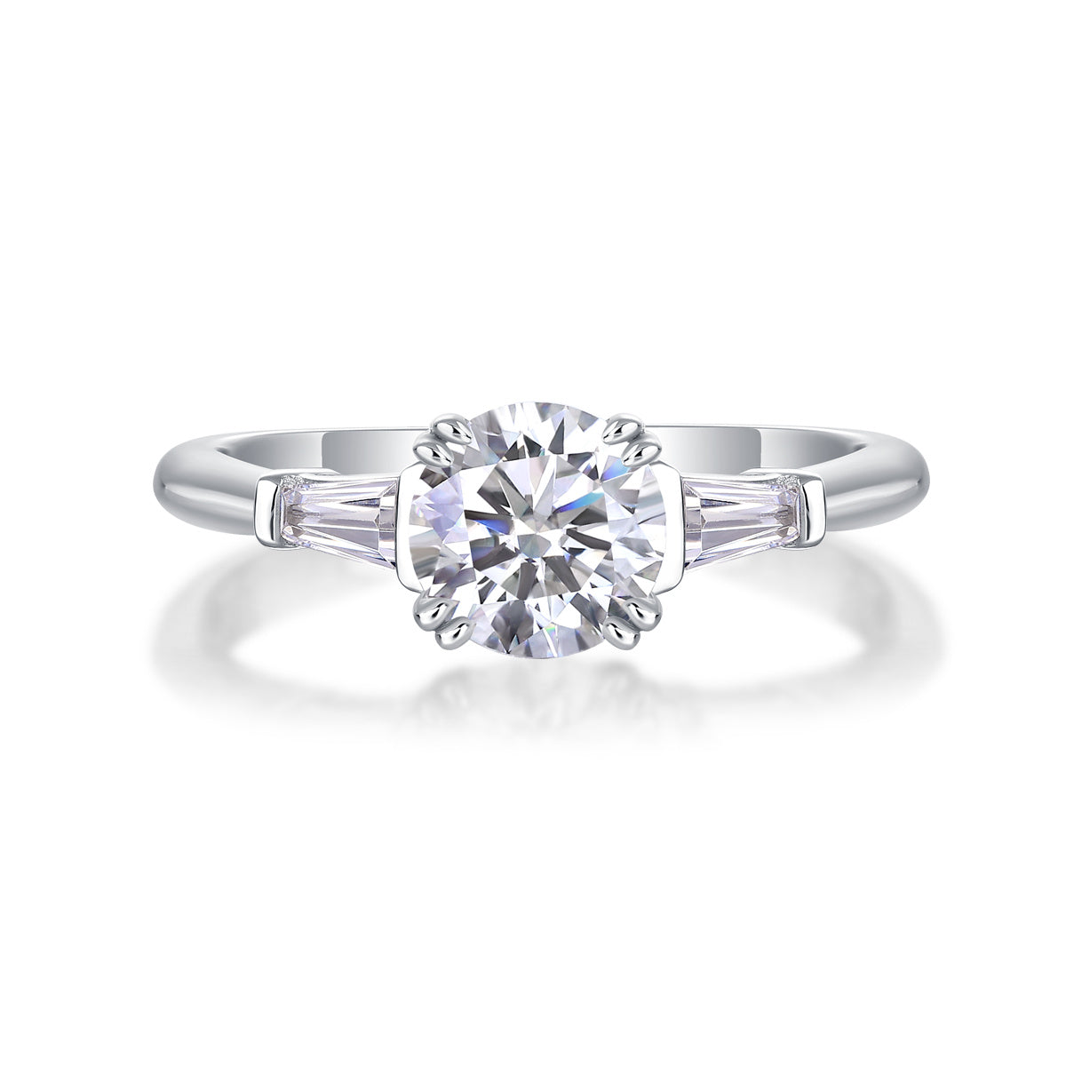 Women Luxury Ring Moissanite Diamond 925 Sterling Silver Ring Gold Silver High-End Jewelry Women Enagagement Ring