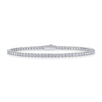 Women's Luxury Fashion Bracelet 925 Sterling Silver Moissanite Sparkling Round Brilliant Cut Moissanite Stones Bracelet