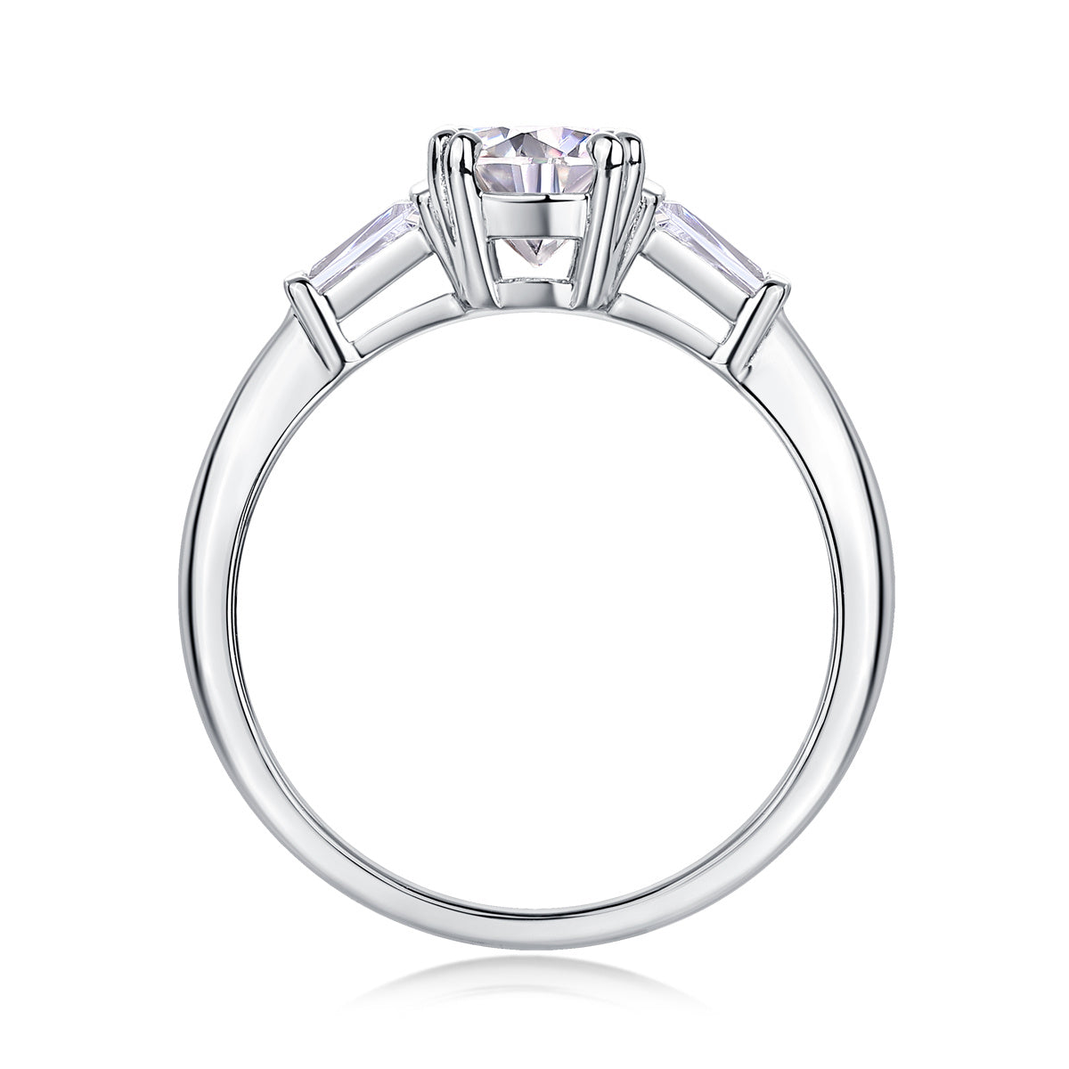 Women Luxury Ring Moissanite Diamond 925 Sterling Silver Ring Gold Silver High-End Jewelry Women Enagagement Ring