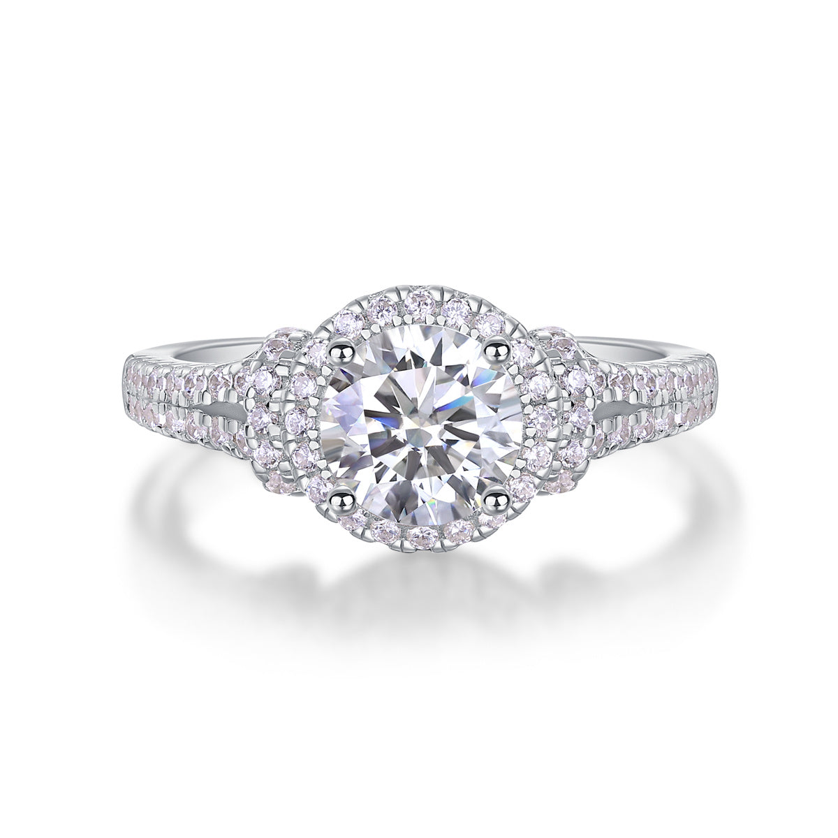 Women's Luxury Ring Moissanite Large Diamond 925 Sterling Silver Alternative Elegant Moissanite Fashion Women's Rings
