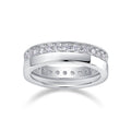 Women Luxury Ring S925 Sterling Silver Moissanite Plated Diamond Ring High Quality Engagement Silver women's Rings