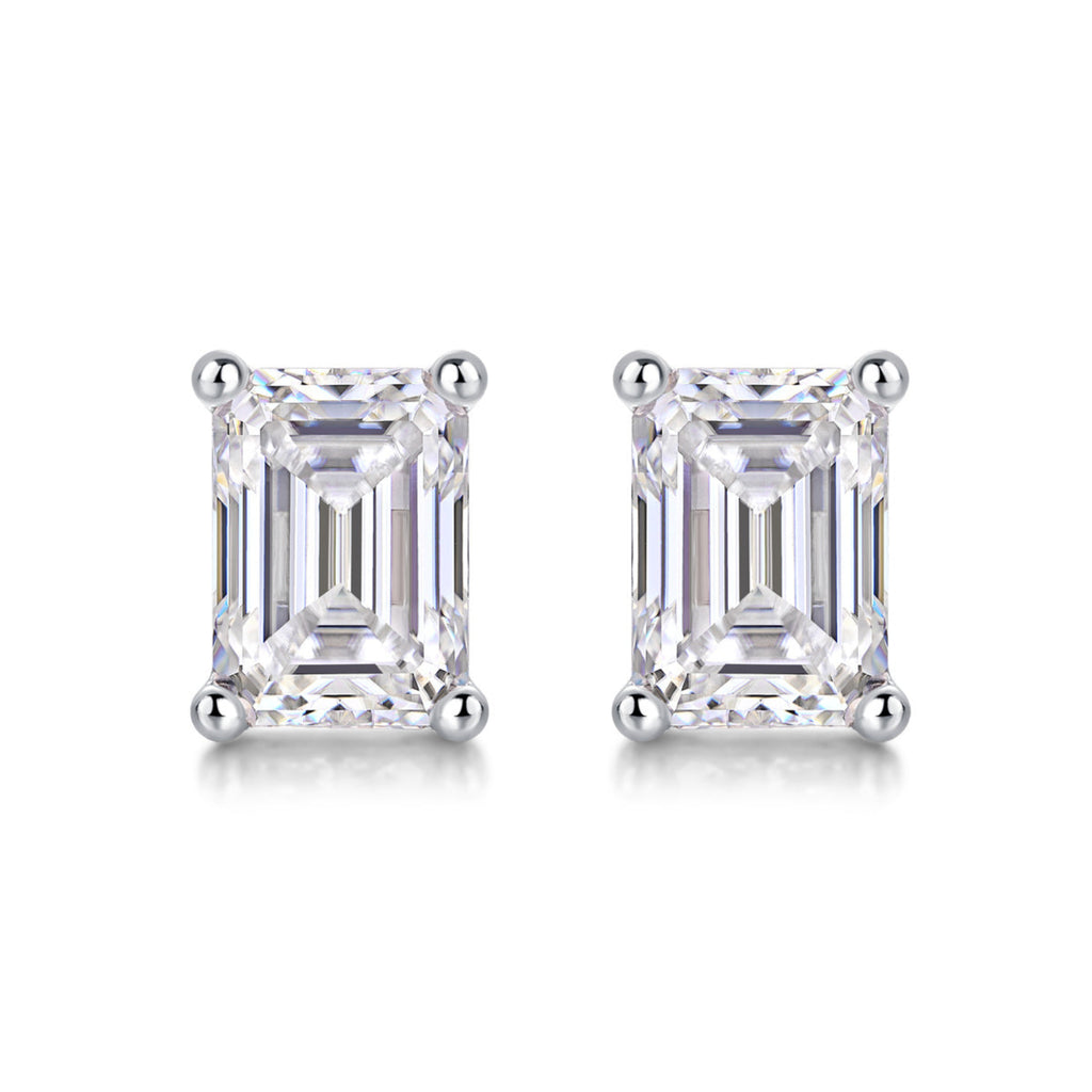 Women's Luxury Earrings Studs Set 925 Sterling Silver Moissanite Diamond Earrings 18K Gold Plated  Stud Earrings