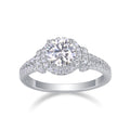 Women's Luxury Ring Moissanite Large Diamond 925 Sterling Silver Alternative Elegant Moissanite Fashion Women's Rings