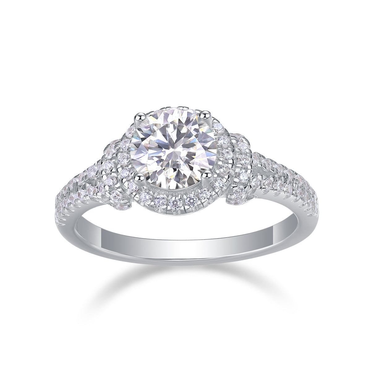 Women's Luxury Ring Moissanite Large Diamond 925 Sterling Silver Alternative Elegant Moissanite Fashion Women's Rings