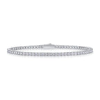Women's Luxury Fashion Bracelet 925 Sterling Silver Moissanite Sparkling Round Brilliant Cut Moissanite Stones Bracelet