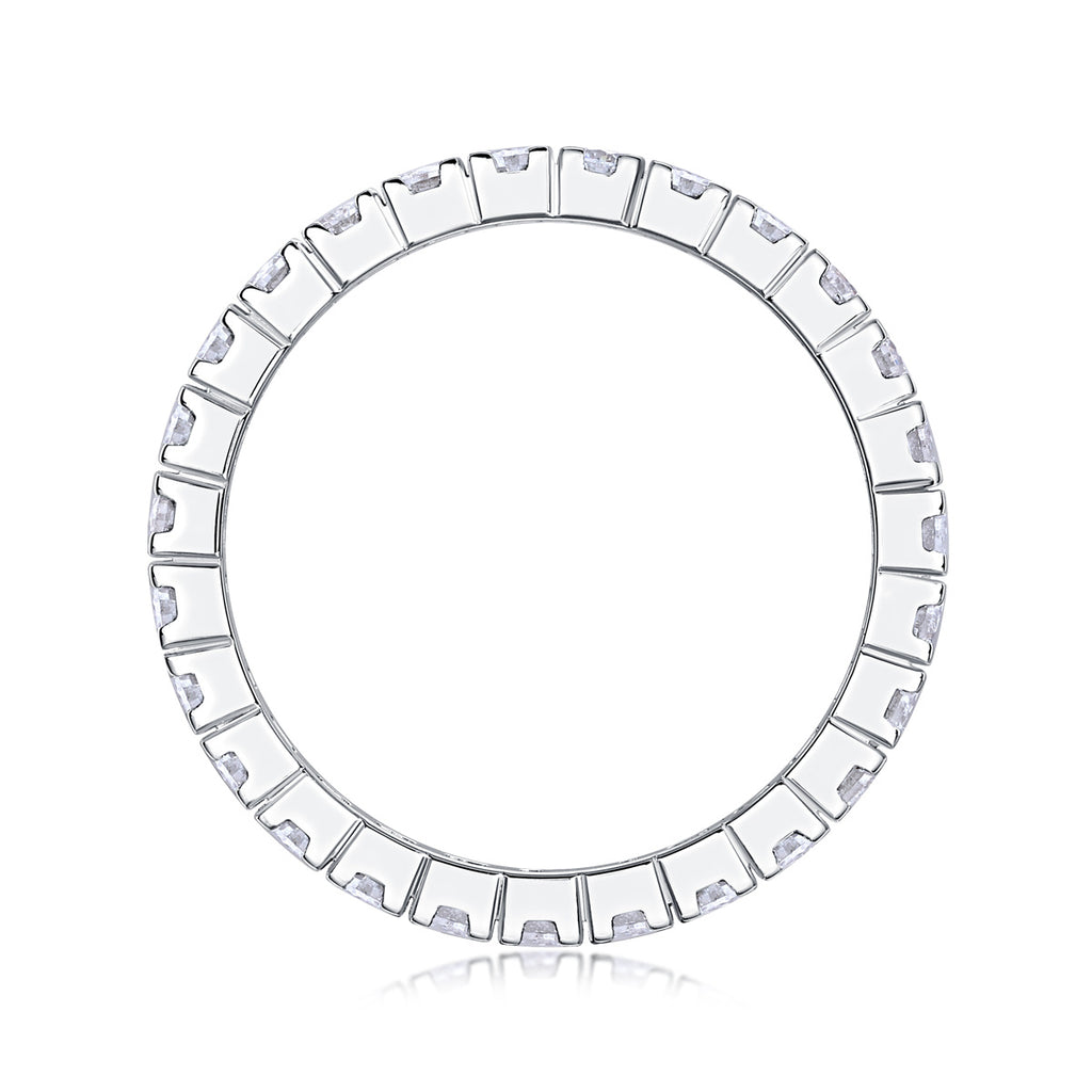 Women's Luxury Ring Multi-Row Moissanite Diamond Ring 925 Sterling Silver Ring Women Fashion Engagement Ring