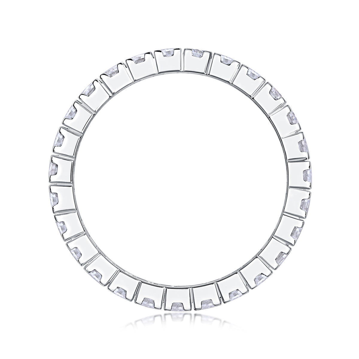 Women's Luxury Ring Multi-Row Moissanite Diamond Ring 925 Sterling Silver Ring Women Fashion Engagement Ring