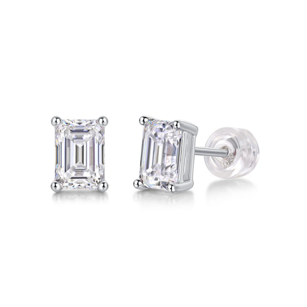 Women's Luxury Earrings Studs Set 925 Sterling Silver Moissanite Diamond Earrings 18K Gold Plated  Stud Earrings